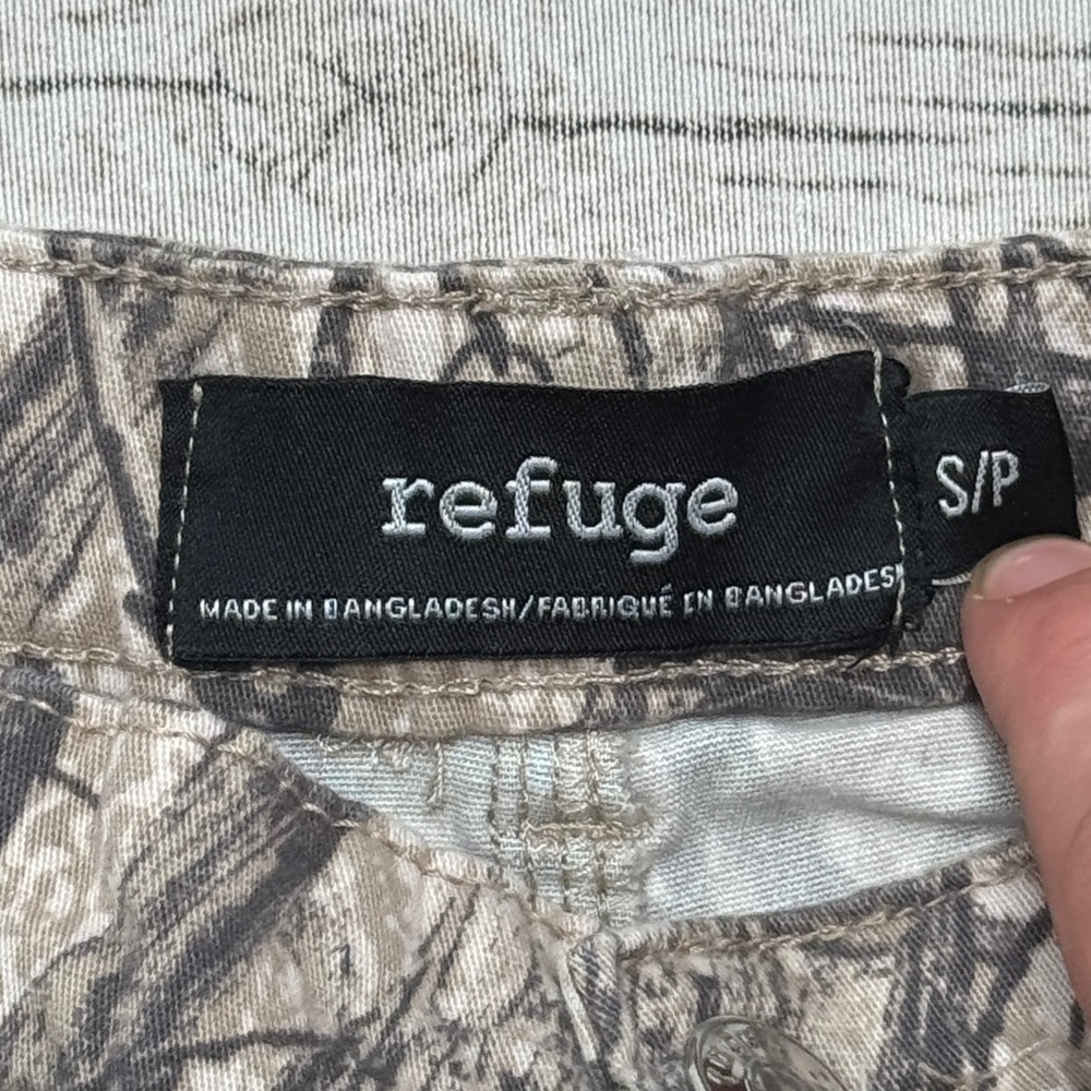 Y2K Cargo Pants Women's Small Gray Camo Tree Print Relaxed Fit Hunting Outdoor - Picture 7 of 7